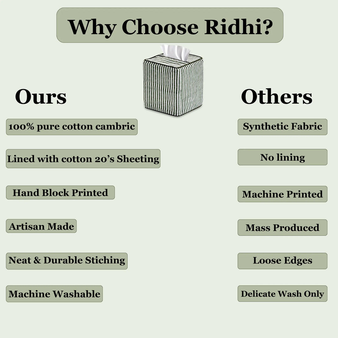Comparison chart of &