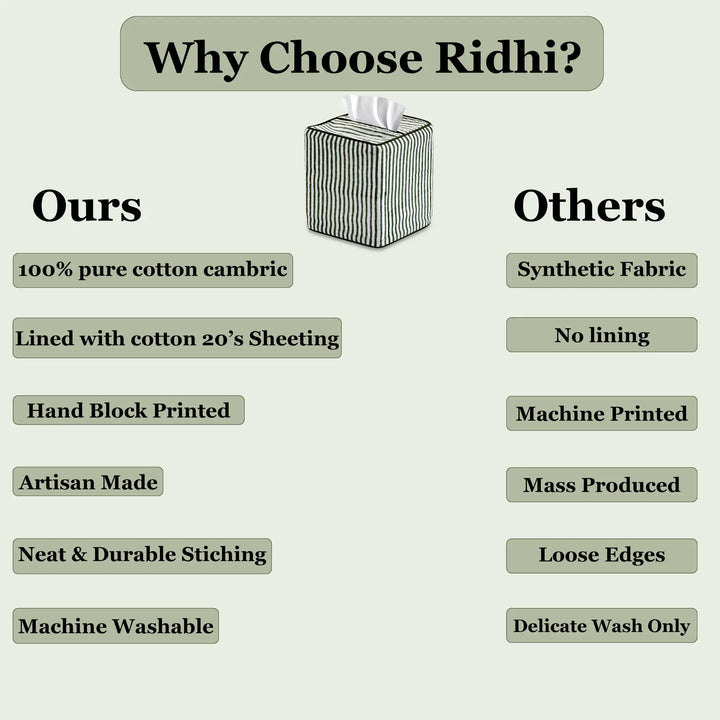 Comparison chart of &