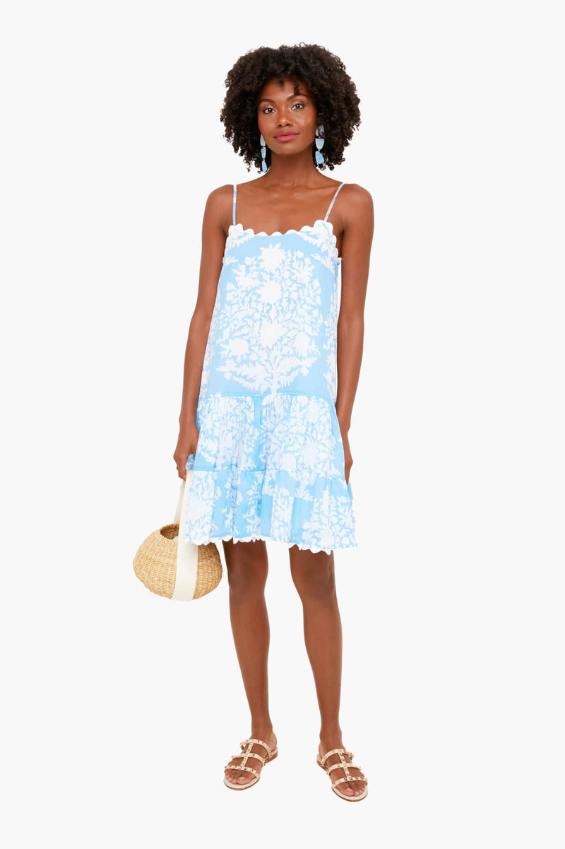 Strappy Dress In Palladio Print, Indian Cotton Long Gown, Indian Cotton Dress, printed Dress