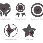 Gold Yellow and Mulberry Pink Hand Block Printed Size 20x20"Cotton Border Napkins