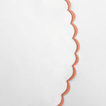 White Scallop Embroidery Reversible Placemat