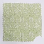 Pear Green Scallop Embroidery Napkins