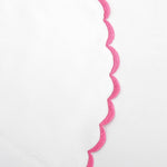 White Scallop Embroidery Reversible Placemat