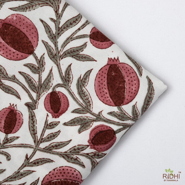 Sangria Red, Cerise Pink Pomegranate Print Placemat