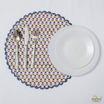 Denim Blue and Army Green Placemat