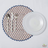 Denim Blue and Army Green Placemat