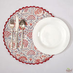 Pigeon Blue, Flamingo Pink Placemat