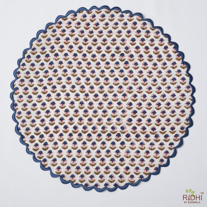 Denim Blue and Army Green Placemat