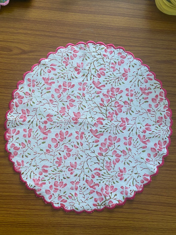 Taffy Pink, Pickle Green Placemat