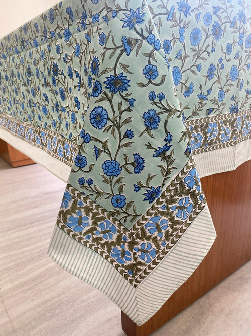 Laurel and Army Green Tablecloth