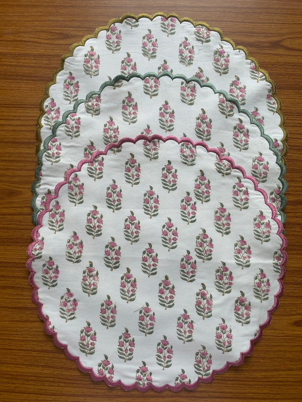Punch Pink, Uniform Green Placemat