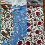 FABRICSG Mix Bag of Indian Floral Hand Block Printed Cotton Cloth Christmas Stocking, Christmas Decor, Handmade Decor, BOHO, , Gift for her, gifts