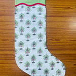 FABRICSG Mix Bag of Indian Floral Hand Block Printed Cotton Cloth Christmas Stocking, Christmas Decor, Handmade Decor,BOHO, , Gift for her, gifts