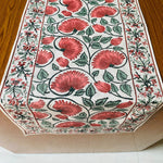 Coral and Turquoise Green Table Runners