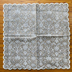 Taupe Color Scallop Embroidery Napkins