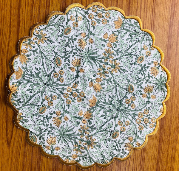Goldenrod Yellow, Fern Green, Peanut Brown Placemat