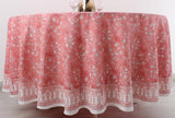 Sweet Pink Round Tablecloth