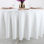 White Round Tablecloth
