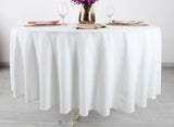 White Round Tablecloth
