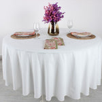 White Round Tablecloth