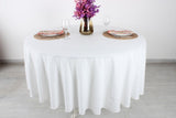White Round Tablecloth