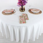 White Round Tablecloth