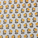Vintage Yellow Drip Flower Round Tablecloth