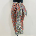 Mix and Match Bo-Ho Indian Floral Hand Block Printed Soft Cotton Cloth Sarong/Pareo
