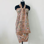 Mix and Match Indian Floral Hand Block Printed Cotton Cloth Sarong/Pareo