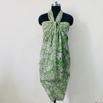 Mix and Match Indian Floral Hand Block Printed Cotton Cloth Sarong/Pareo