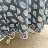 Stone Blue Round Tablecloth
