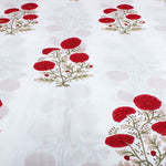 Falun Red Hand-Block Printed Cotton Cloth