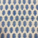 Cerulean Blue Indian Floral Hand Block Printed Size 20x20" Cotton Border Napkins