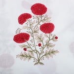 Falun Red Hand-Block Printed Cotton Cloth