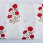 Falun Red Hand-Block Printed Cotton Cloth