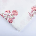 Salmon Pink Big Buta Hand- Block Printed Cotton Cloth