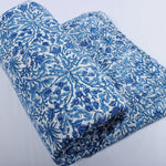 Dark Royal Blue Hand-Block Printed Cotton Cloth