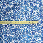 Dark Royal Blue Hand-Block Printed Cotton Cloth