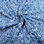 Dark Royal Blue Hand-Block Printed Cotton Cloth