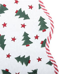 FABRICSG Indian Floral Hand Block Printed Piping Scallops Cotton Cloth Christmas Tree Skirt, Farmhouse Outdoor Home House Christmas Decor Unique, Gift for her, gifts