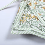 FABRICSG Indian Floral Hand Block Printed Piping Scallops Cotton Cloth Christmas Tree Skirt, Farmhouse Outdoor Home House Christmas Decor Unique, Gift for her, gifts