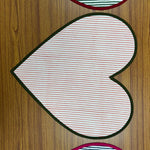 Valentine Love Heart Shape Placemat
