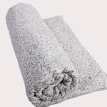 Taupe Jal Hand-Block Printed Cotton Cloth