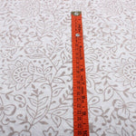 Taupe Jal Hand-Block Printed Cotton Cloth