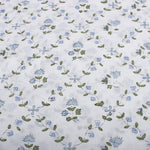 Powder and Pigeon Blue Hand-Block Printed Cotton Cloth