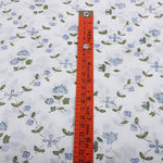 Powder and Pigeon Blue Hand-Block Printed Cotton Cloth