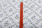 Powder and Pigeon Blue Hand-Block Printed Cotton Cloth