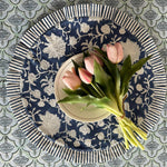 Aegean Blue Ruffle Placemat