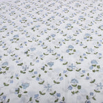 Powder and Pigeon Blue Hand-Block Printed Cotton Cloth