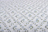 Powder and Pigeon Blue Hand-Block Printed Cotton Cloth